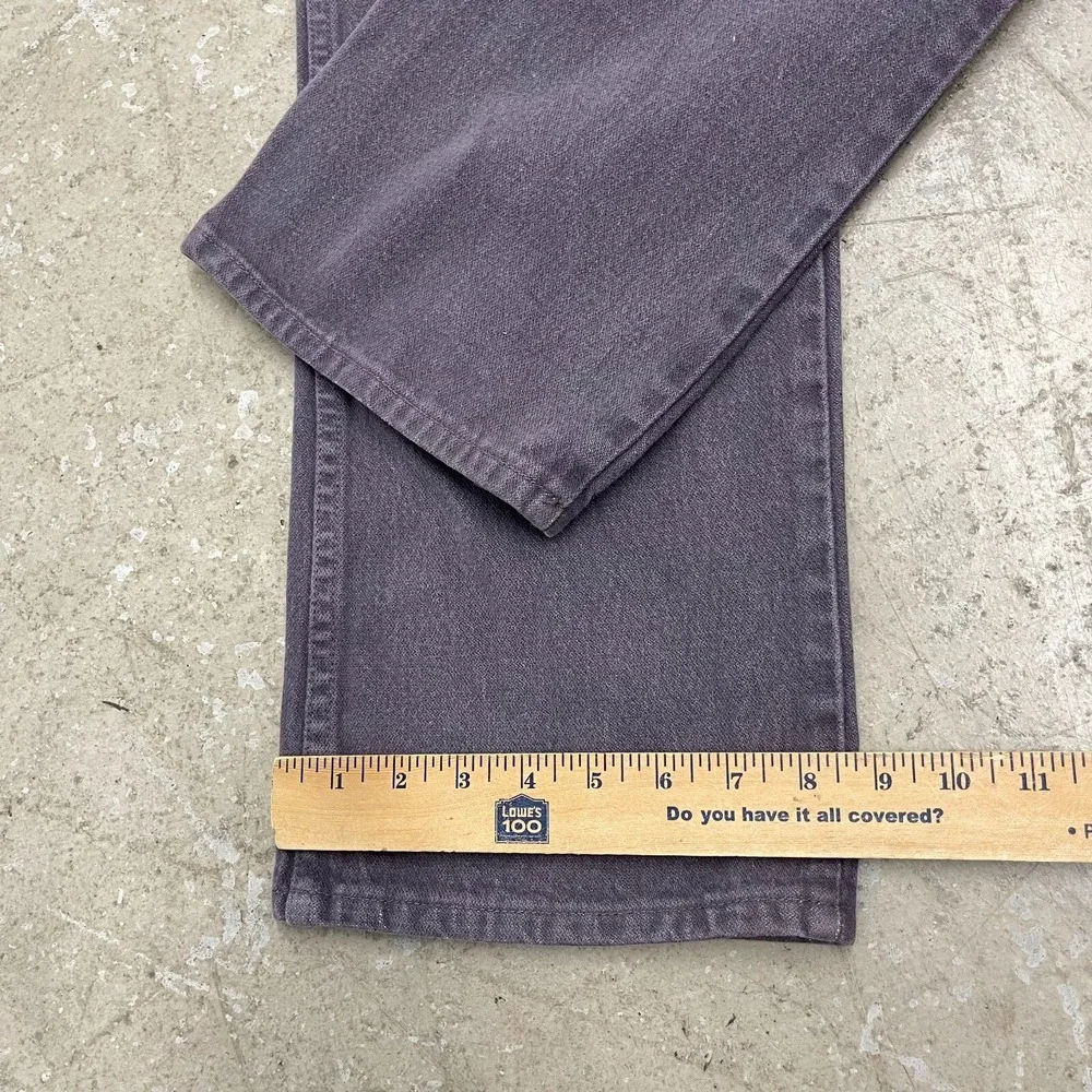 Vintage Wrangler Jean 35x30 Purple Pants 936 Slim Cowboy Western Denim Tag 36x32
